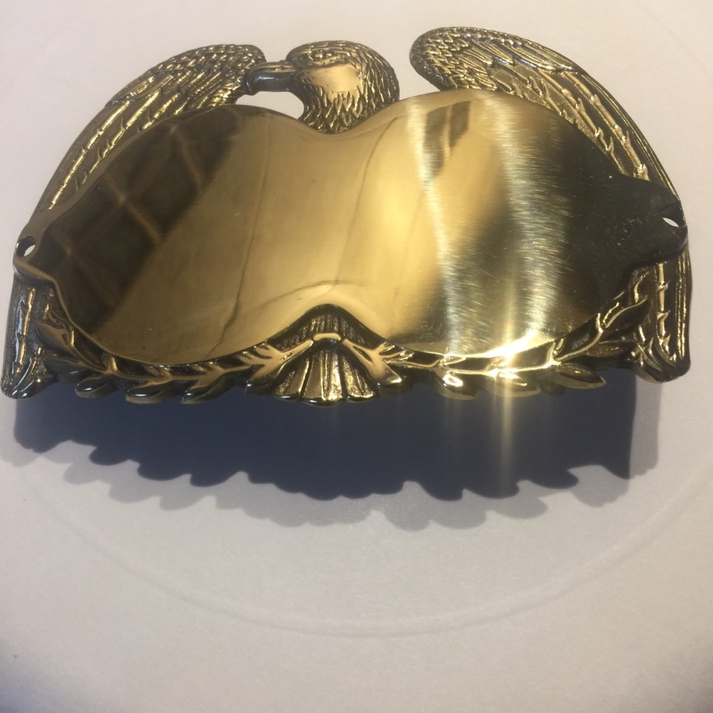 Solid Brass Eagle Belt Buckle
